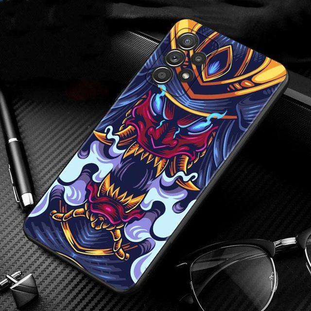 Samurai-fodral för Samsung Galaxy A51 A71 A01 A11 A21 A21s A31 A41 A72 A52 A42 A32 A22 A12 A02 A02s F42 telefonskal