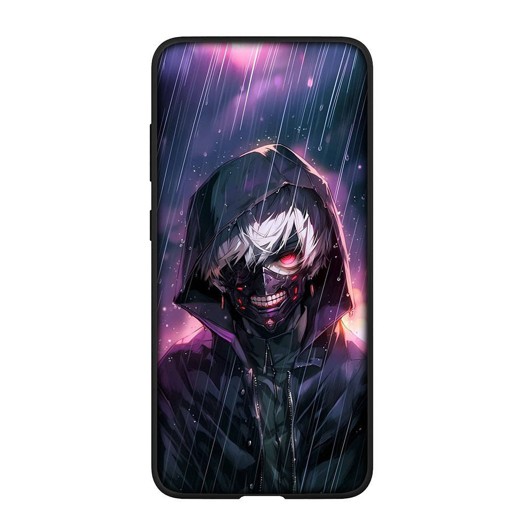 Pouzdro na telefon Samsung Galaxy S25 S24 S23 iPhone 16 15 Xiaomi Redmi Note 14 13 12 16E X 11 Pro Max OPPO Moto Huawei Anime Tokyo Ghoul Ken Kaneki kryt