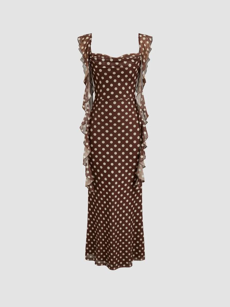 Hochwertiges schlankes Netz-Fischschwanz-Exquisites Kleid Elegantes Rüschendesign Dieses Jahr beliebt Schönes Kleid Kleid