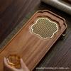 Whole Walnut Drain Type Tea Tray, Su Window, Small Dry Bubble Table, Japanese Style, Simple, Modern, Outdoor