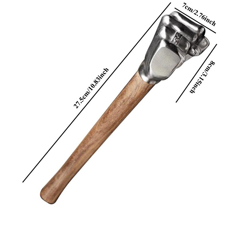 

Multi purpose tool stainless steel wooden handle hammer - high hardness, durable, rust proof, ideal choice for outdoor use