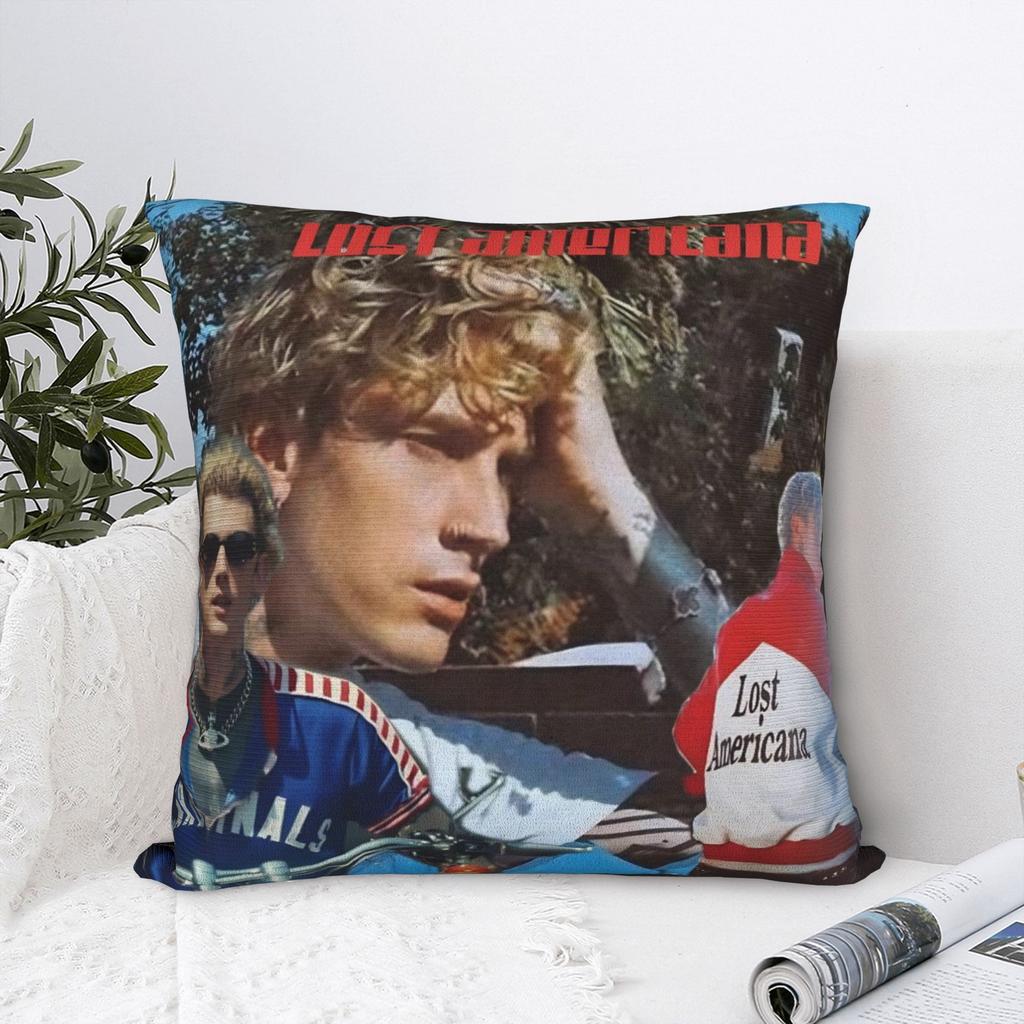 MGK Lost Americana Tour 2025-2026 Pillowcase Merch Printed Cushion Cover Decorative Throw Pillow Case Cover Seater Multi-Size