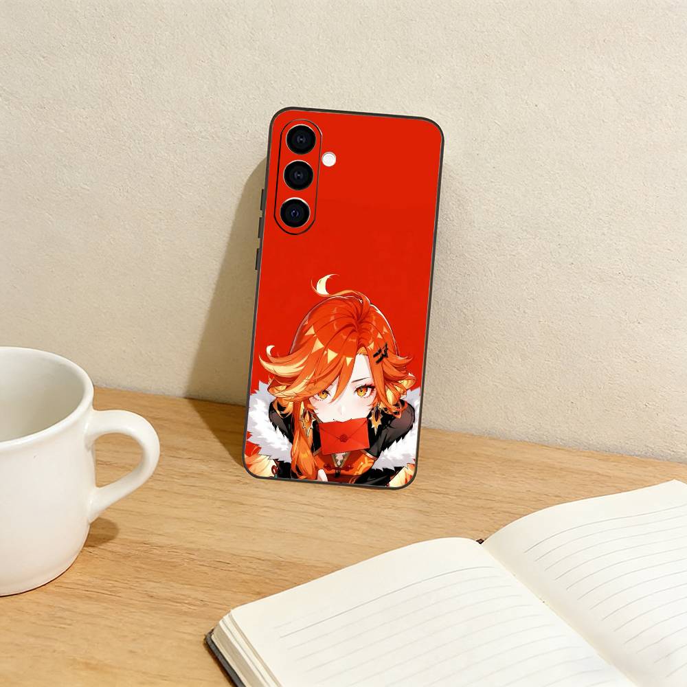 COOL Marveka Genshin Impact   Phone Case For Samsung Galaxy A73,A72,A71,A70,A53,A52,A51,Others Soft Black Cover