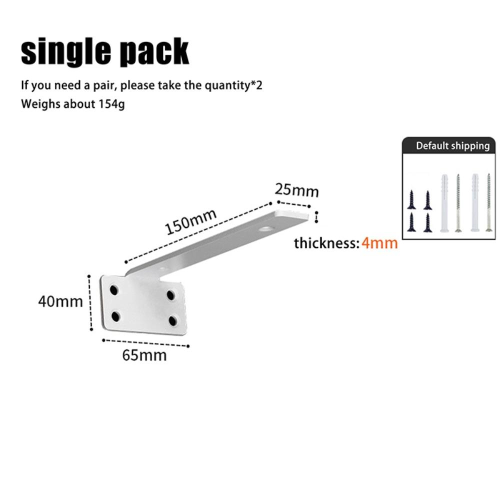 

Интегрированный Невидимый L-образный Кронштейн Настенный Поддержка Мебельной Доски Плавающие Полочные Кронштейны Дом White-15cm