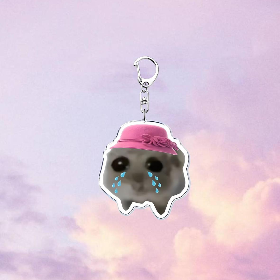 

Adorable Hamster Acrylic Keychain for Bags & Phones