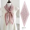 Spring new retro 111 mulberry silk silk scarf fashion temperament silk double crepe lace rhombus scarf accessories