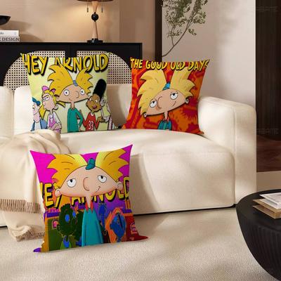 Hey-Cartoon-Arnold Cushion Cover Pillow Cover Decor Pillowcase Printed Cushion Case for Couch
