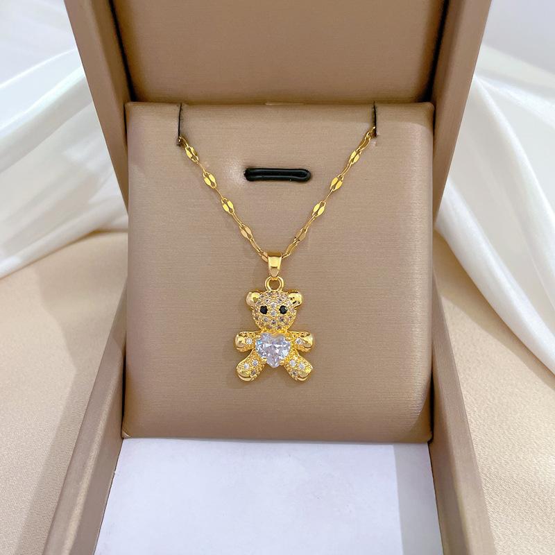 Collier à la mode pour femmes, en cuivre, Micro incrusté, en acier, Simple, maille rouge, chaîne de collier exquise