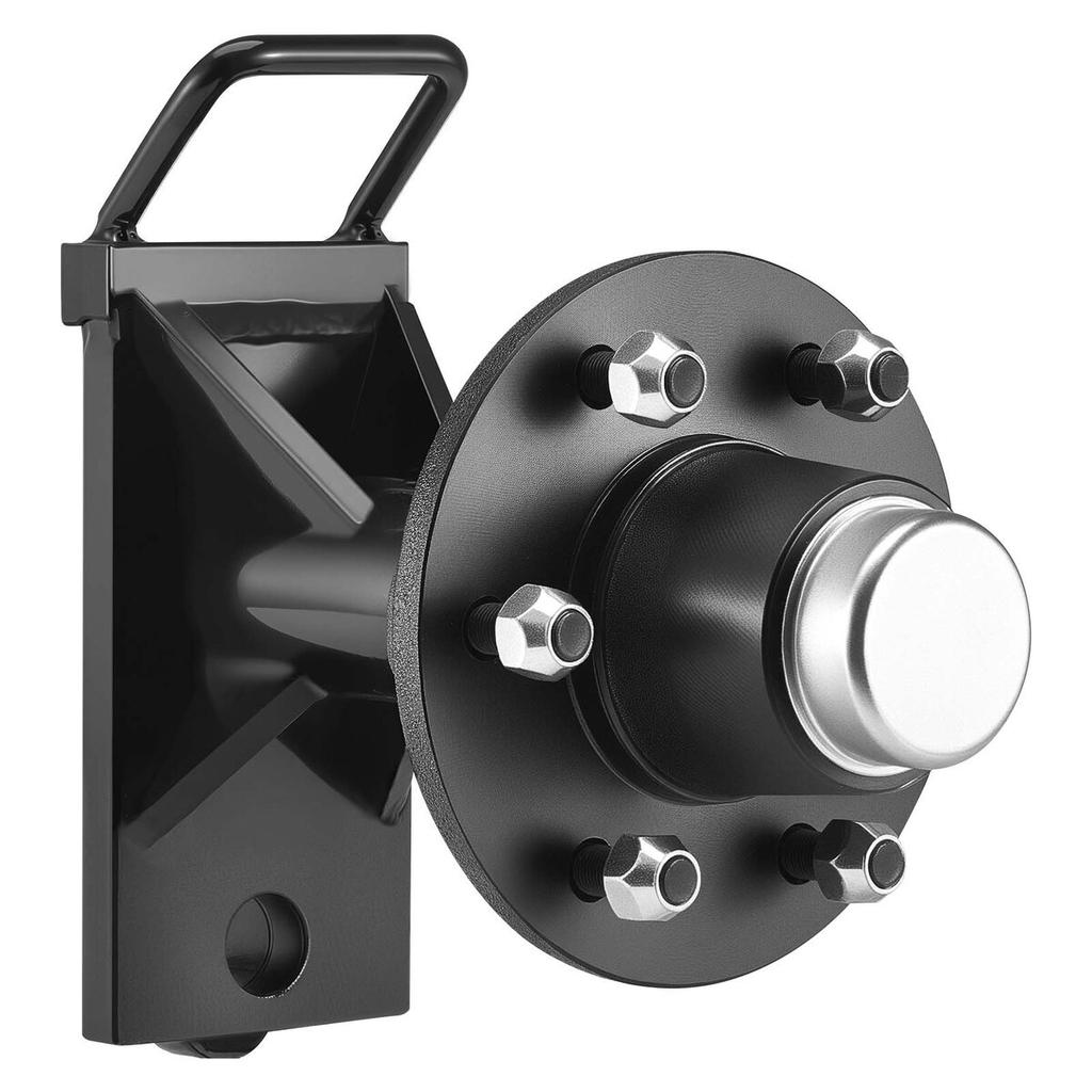 Shipping Container Wheels 6-Lug Wheels Kit, Heavy Duty Shipping Container Axle with Ratchet Tie Down-Moves 6 m-12 m, Secure Transport for Dock,