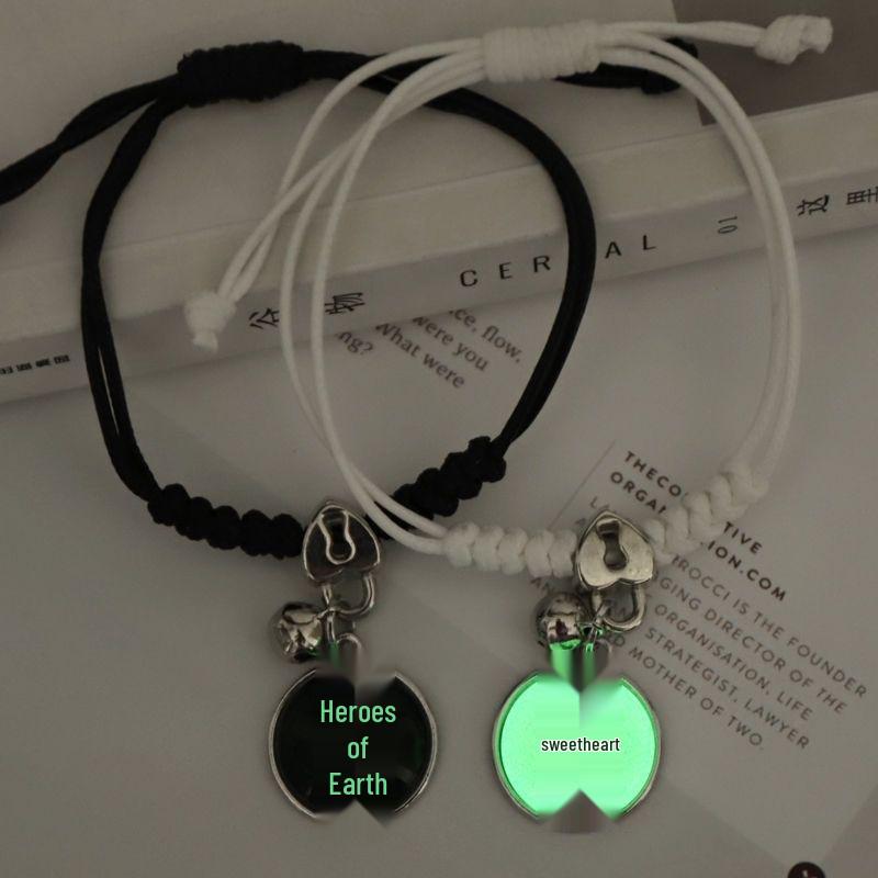 Luminous Friendship Bracelet - Trendy Korean Style for Students & Couples