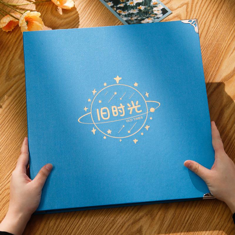 Large Capacity DIY Baby Memory Photo Album - Handmade, Self-Adhesive, Laminated.