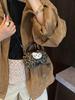 Leopard Print Parent-Child Crossbody Bag: 2025 New Cartoon Cat Design, Mini Phone Holder for Kids