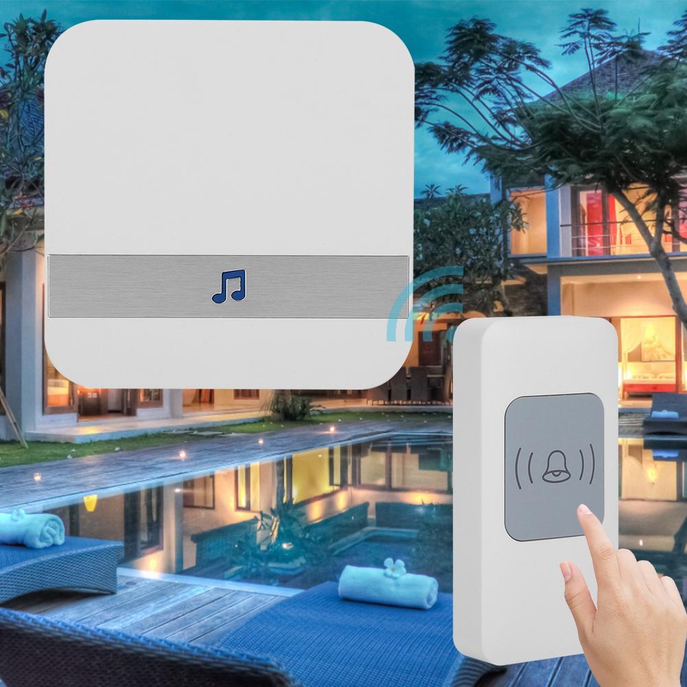 Wireless Chime Door Bell Patient Elderly Deaf Caller Remote Alarm 1*receiver  1*transmitter