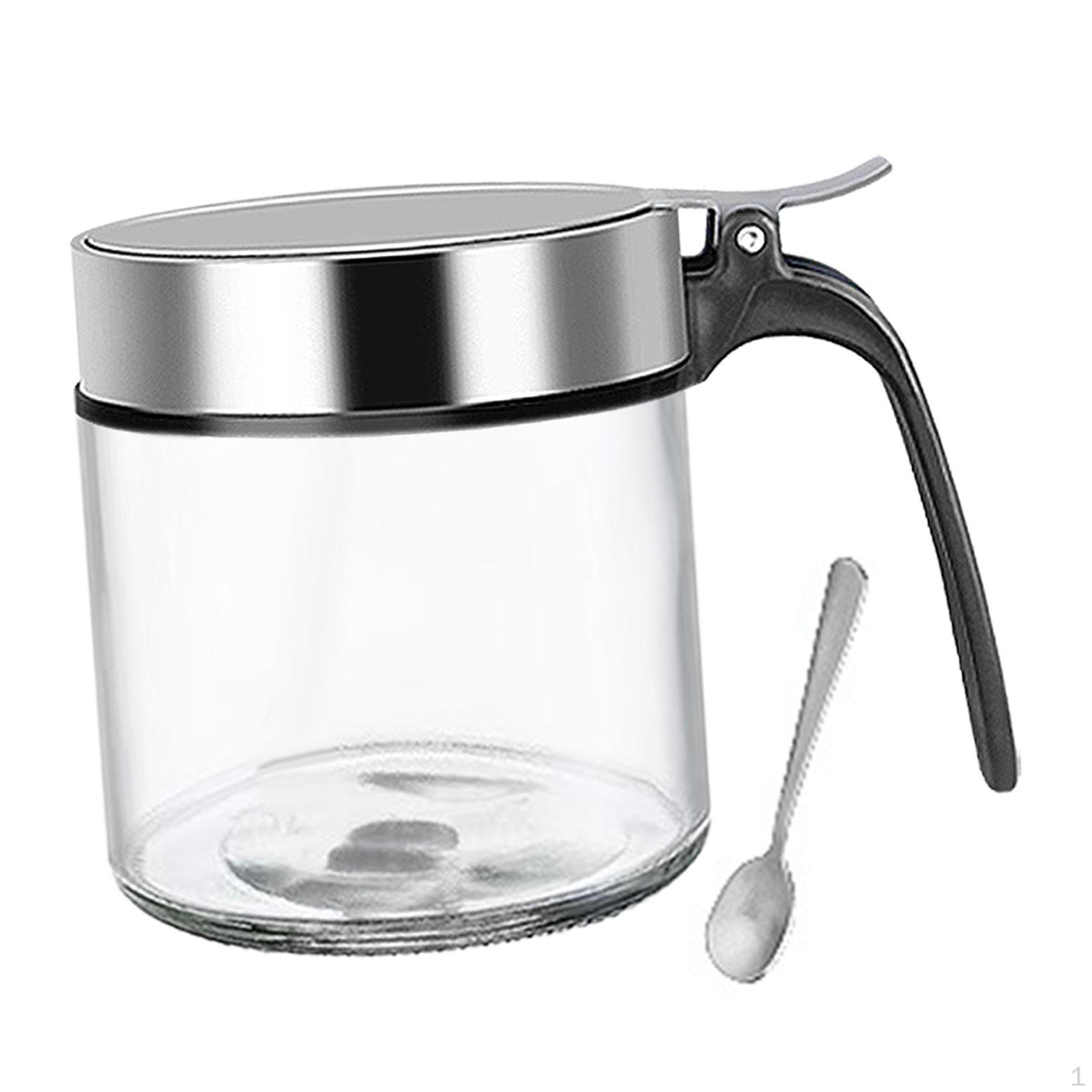 

Прозрачный стеклянный держатель для приправ для кухни и барбекю 300ml