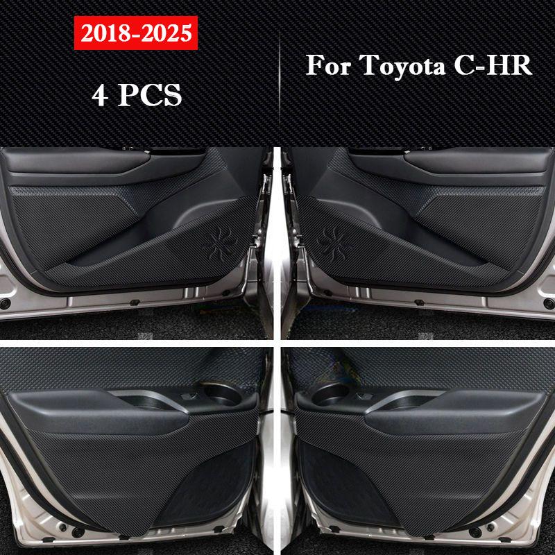 

For Toyota C-HR CHR 2018 - 2026 Car Door Anti Kick Pad Glove Box Protection Stickers Scratch Resistant Film Auto Accessories