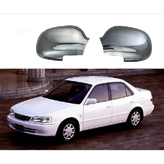 2x Side Mirror Cover Trim Chrome For Toyota Corolla AE110 AE100 1993-2000 ABS