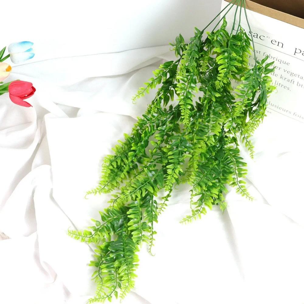 80CM Artificial Persian Fern Plants Vine Hanging Baskets Fake Plant Garland Rattan for Wall Garden Home Wedding Party Decor
