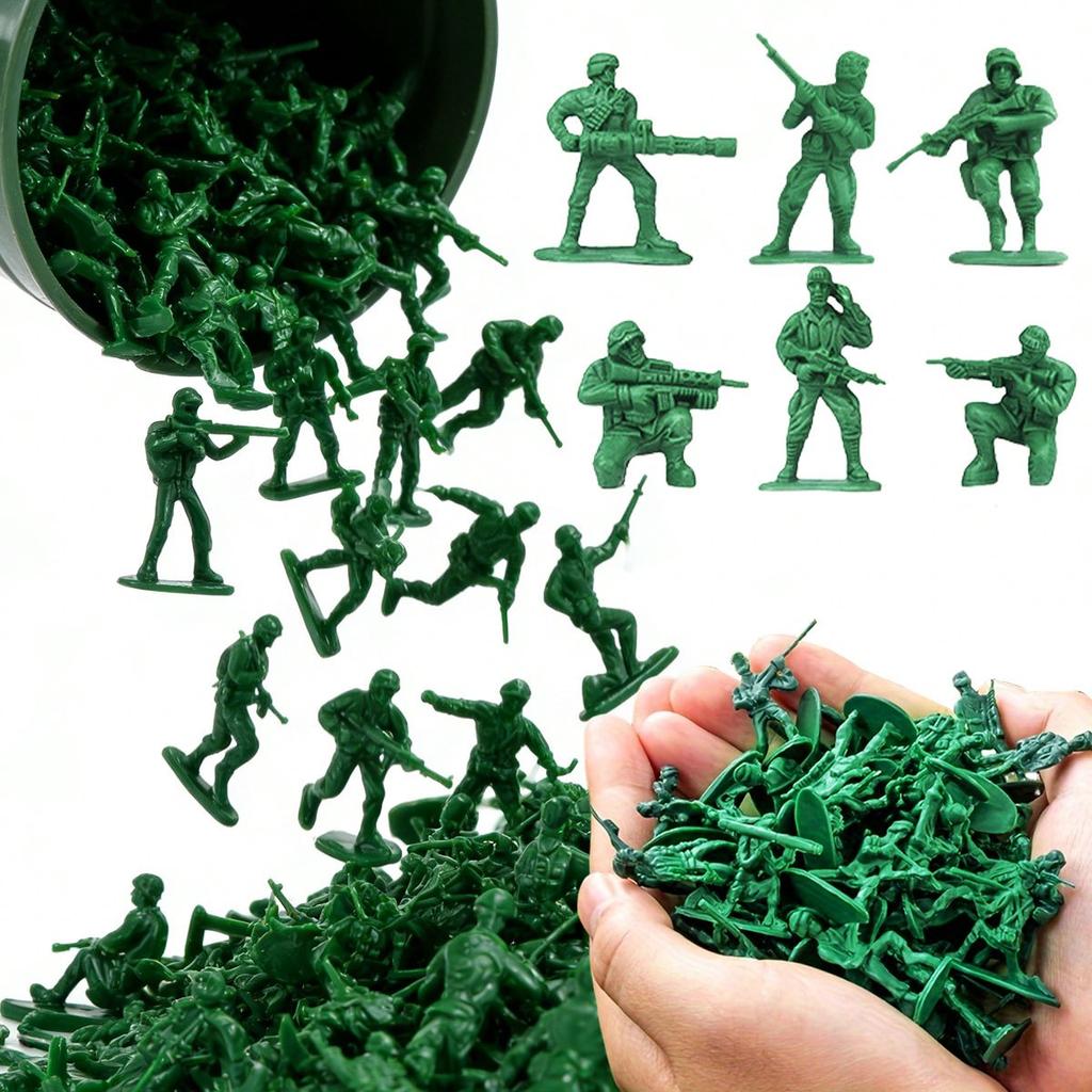 26/52 Stück 5 cm Grüne Militärische Taktische Soldaten Miniaturfiguren - Armee Modellfiguren für Sammler, Diorama Displays ZSY