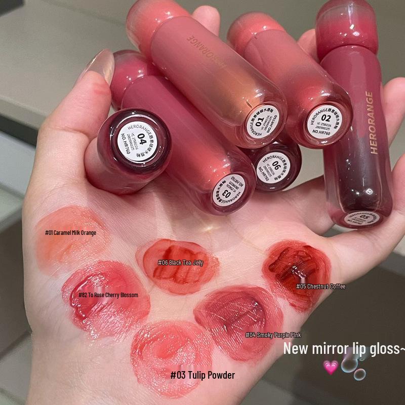 Water-Light Mirror Lip Glaze: Long-lasting, Stain-Resistant Gloss for a Natural, Radiant Look