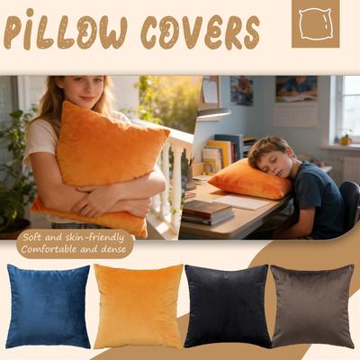 Home Color Large Pillowcase, Velvet Pillowcase
