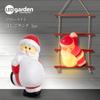 Takasho Garden Blow Ladder 1 20cm Wide X 37cm Indirect Natural Wood and Light, Light, Santa, Piece, Approx. High, Illumination, Outdoor, Lighting,