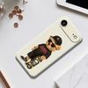 For iPhone 17 Air Case Cool Bear Pattern Printing Straight Edge TPU Phone Back Cover