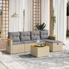 VidaXL Garden Lounge Set with Cushions 6 Pcs, Patio Sofas, Patio Furniture Set, Outdoor Furniture, Mix 3265511
