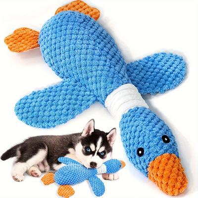 Un Giocattolo per Cani Durevole a Forma di Oca di Peluche, Adatto per Masticare e Giocare - Realizzato in Tessuto Morbido e Resistente ai Morsi Ideale per Razze di Taglia Media