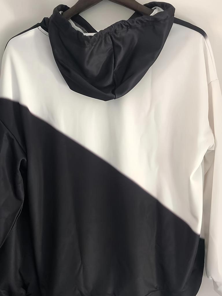 Top European and American printed autumn and winter loose hooded sweatshirt for women