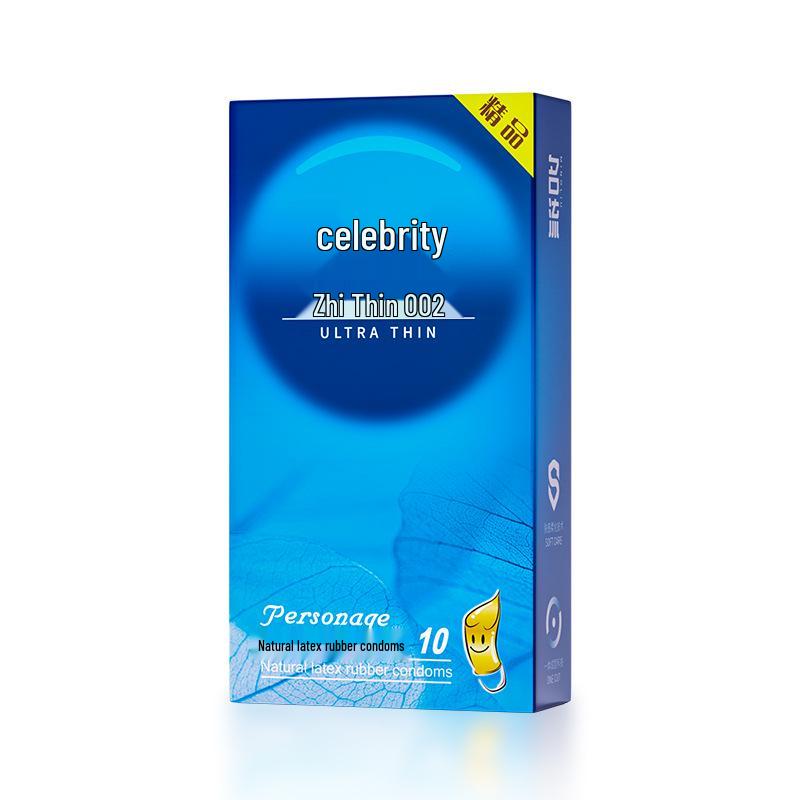 Ultra Thin Ribbed & Lubricated Condoms with Hyaluronic Acid - 10 Pack Adult Sex Toy