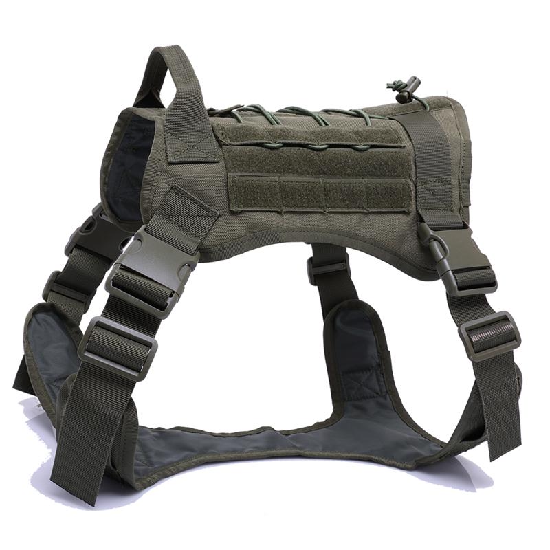 Tactisch Militair Vest voor Huisdieren Buiten Trainingsvest Hondentuig en Lijn Set Met Halsband Voor Middelgrote Grote Honden Duitse Herder