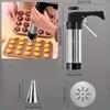 Stainless Steel Cookie Press Kit with Various Nozzles-Perfect for Valentine'S Day,Easter,and More-for Making Dessert Decorations