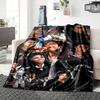 1Pc Michael Jackson Collage Blanket Soft Throw Blanket For Home Bedroom Bed Sofa Travel Office Solid Christmas Blanket