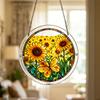 83 Pcs Acrylic Suncatcher Jigsaw Puzzles Stained Glass Style Window Hanging Decor DIY Sun Catcher Kit for Home Garden Decor