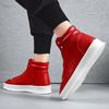 Pu Leather Shoes for Men Fashion Ankle Boots Comfortable High Top 2024 Autumn New Man Casual Shoe Outdoor Anti Skid Sneaker Male