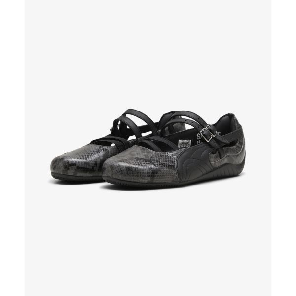 Puma Speedcat Ballet Schlangendruck Damen Sneaker Schwarz Cool-Dunkelgrau Schwarz------Details 405326-02