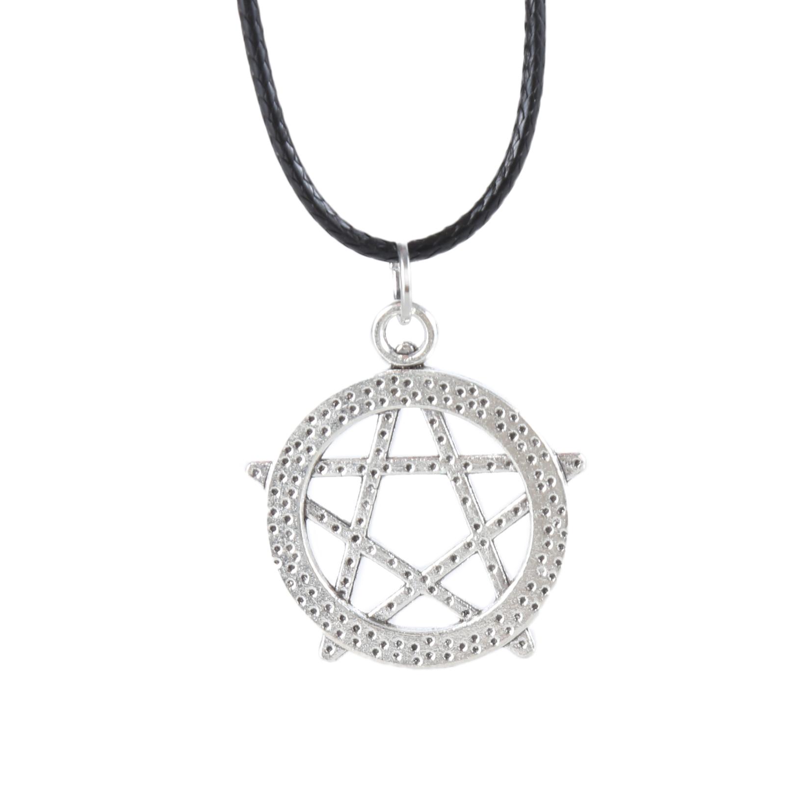 

Регулируемое ожерелье Стильное шейное украшение Ожерелье с подвеской в виде звезды Текстурная цепочка на шею со звездой из сплава Подходит для любого случая серебряный