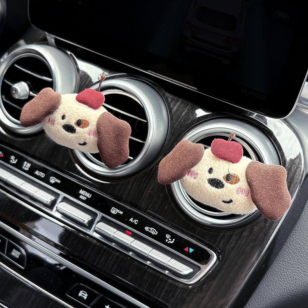 Cute Plush Animal Car Vent Clip Air Freshener - Interior Perfume Ornament