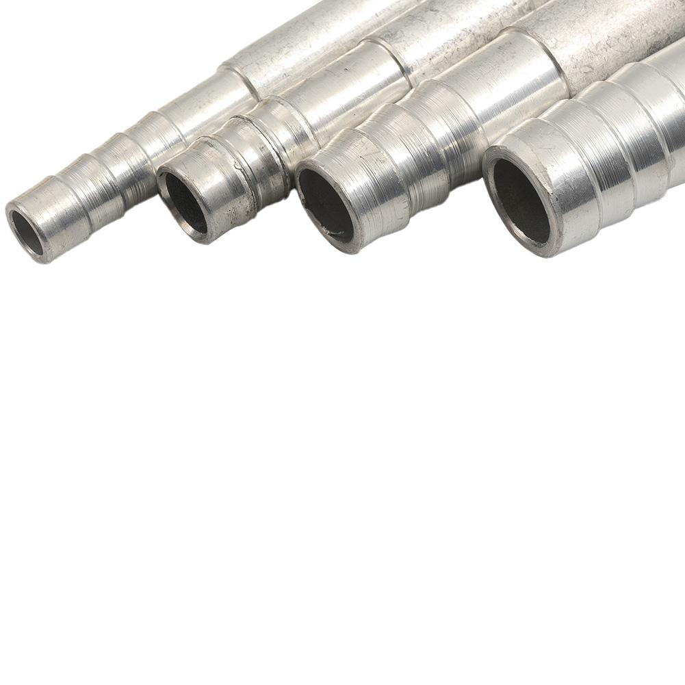 4x Car A/C Hose Barb Straight Splice Push In Fitting Aluminium #6 #8 #10-#12 Straight Splice Barbed Fitting Accessories