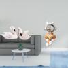 Resin Swan Astronaut Sculptures Decorative Figurines Cake Topper Home Office Bedroom Living Room