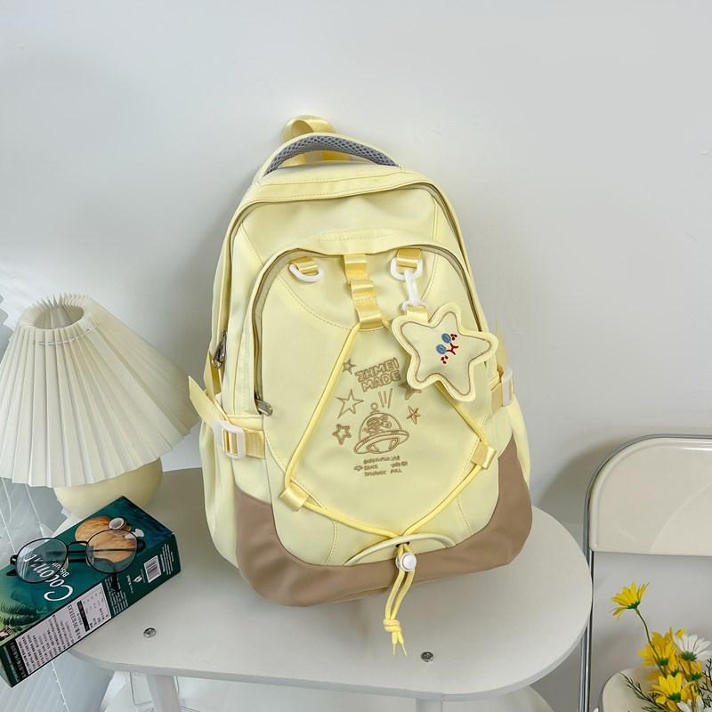 High-looking Cute College Style College Student Backpack Junior High School High School Student School Bag Travel Leisure Large Capacity Backpack