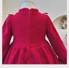 Girls' Winter New Style Chinese Princess Dress: Red New Year Outfit