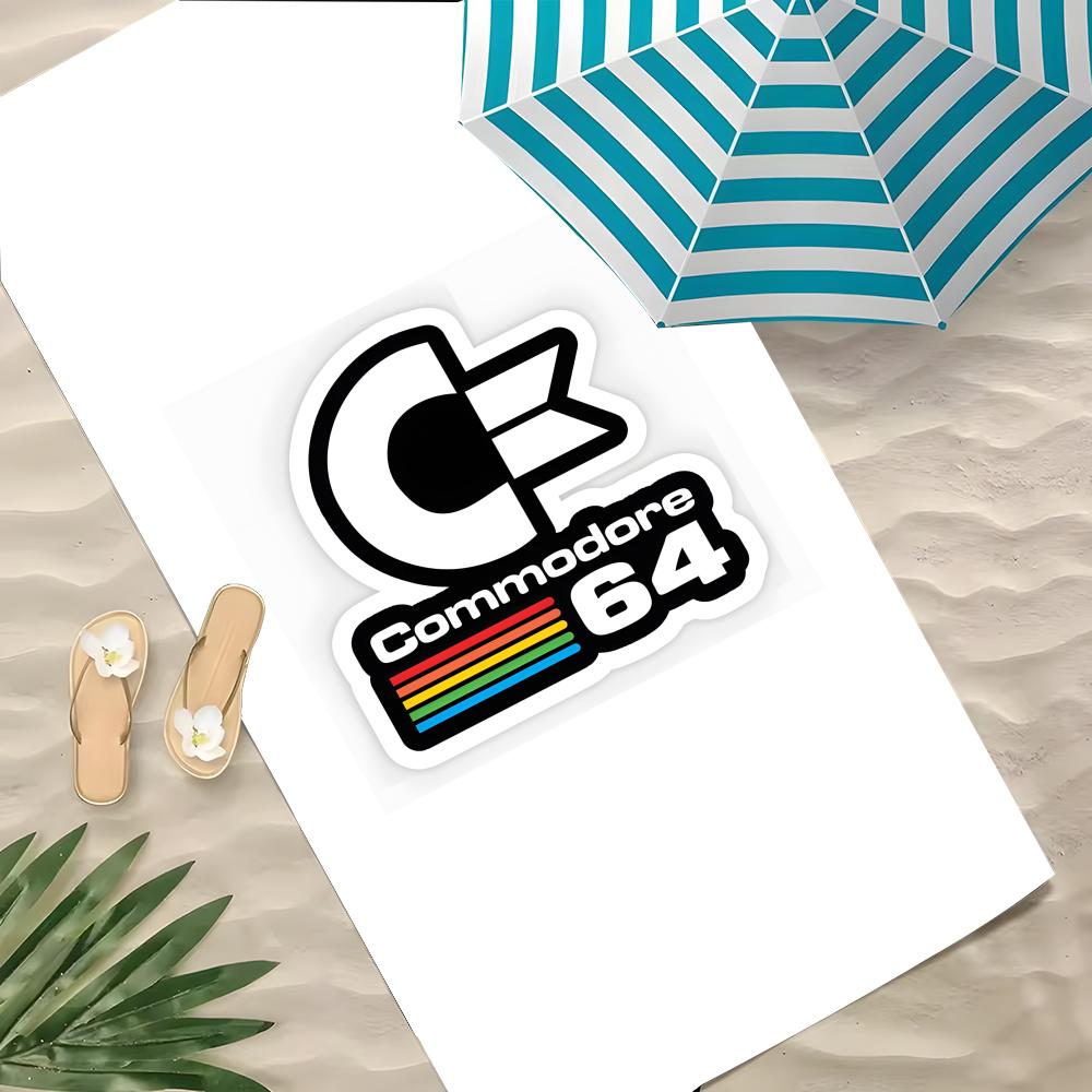 Game Commodore 64 Towel Polyester Beach Towel Quick Dry Sand Free Bath Towel for Summer Pool Travel Vacation
