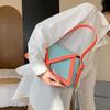 Ladies' Niche, High-quality, Independent Design, New Personalized Trapezoidal Style, Contrasting Color, Armpit Crossbody, Hand-held Commuting Bag