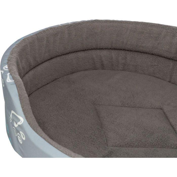 Hundekurv - TRIXIE - Jimmy Look - Oval - 45×35 cm - Lys grå/mørk grå