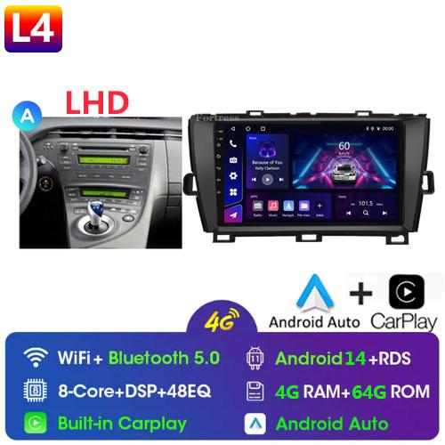 DSP 8G+128G Android 14 For Toyota Prius XW30 2009-2015 car radio multimedia video player GPS navigation stereo CarPlay