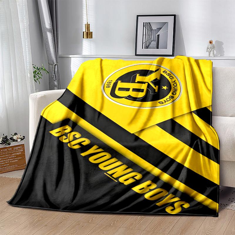BSC YOUNG BOYS Flannel Blanket Soft All-Season Throw, Design for Camping, Car Travel, Hiking Sofa, Bed, Office Perfect Gift for Parties
