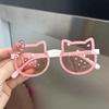 New Children Cute Kitty Sunglasses Acrylic Bow Outdoor UV Protection Sun Glasses Baby Girls Classic Kids Boy UV400 Eyewear