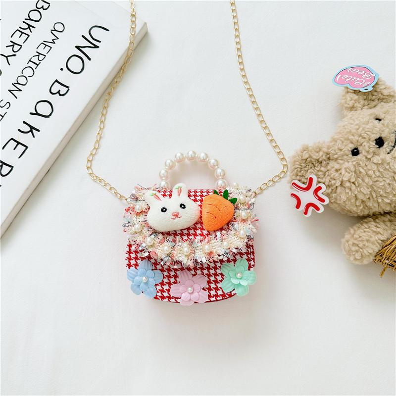 Trendy Kids Shoulder Bag Adorned With Chic Beads Ideal For Everyday Use