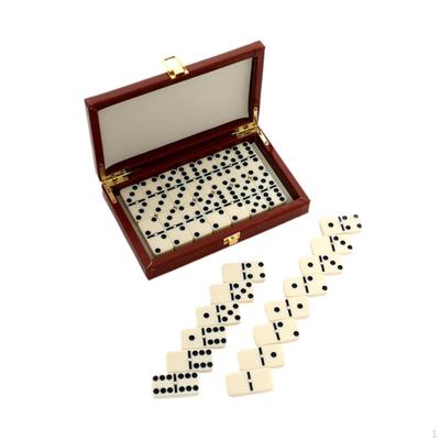 Dominoes Game Set,Teaching Tool with Box,28 Tiles Gifts,Board Multifunctional for